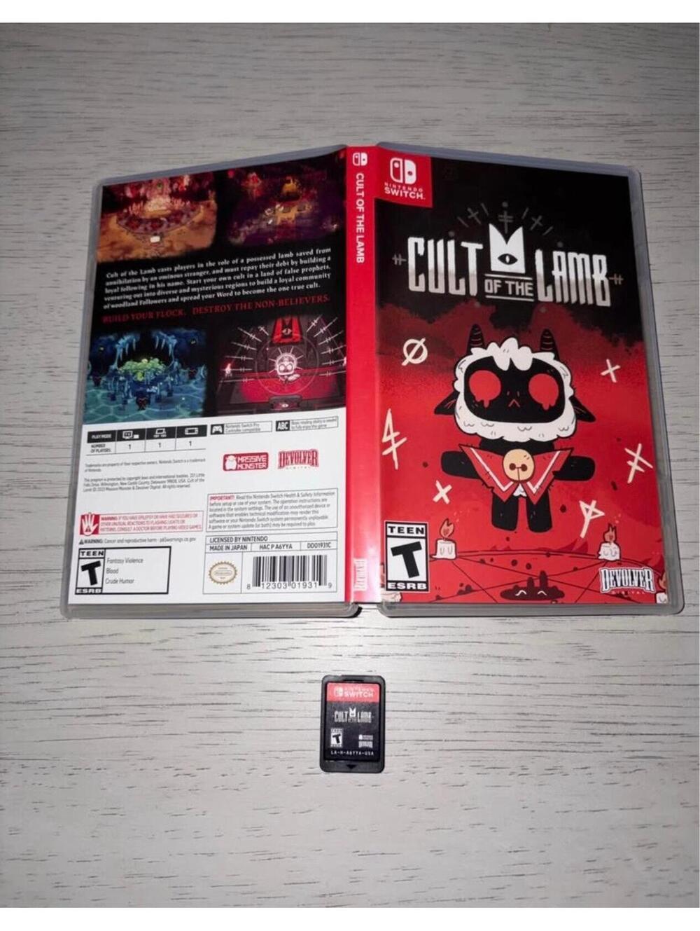 Nintendo switch Cult of the Lamb physical game